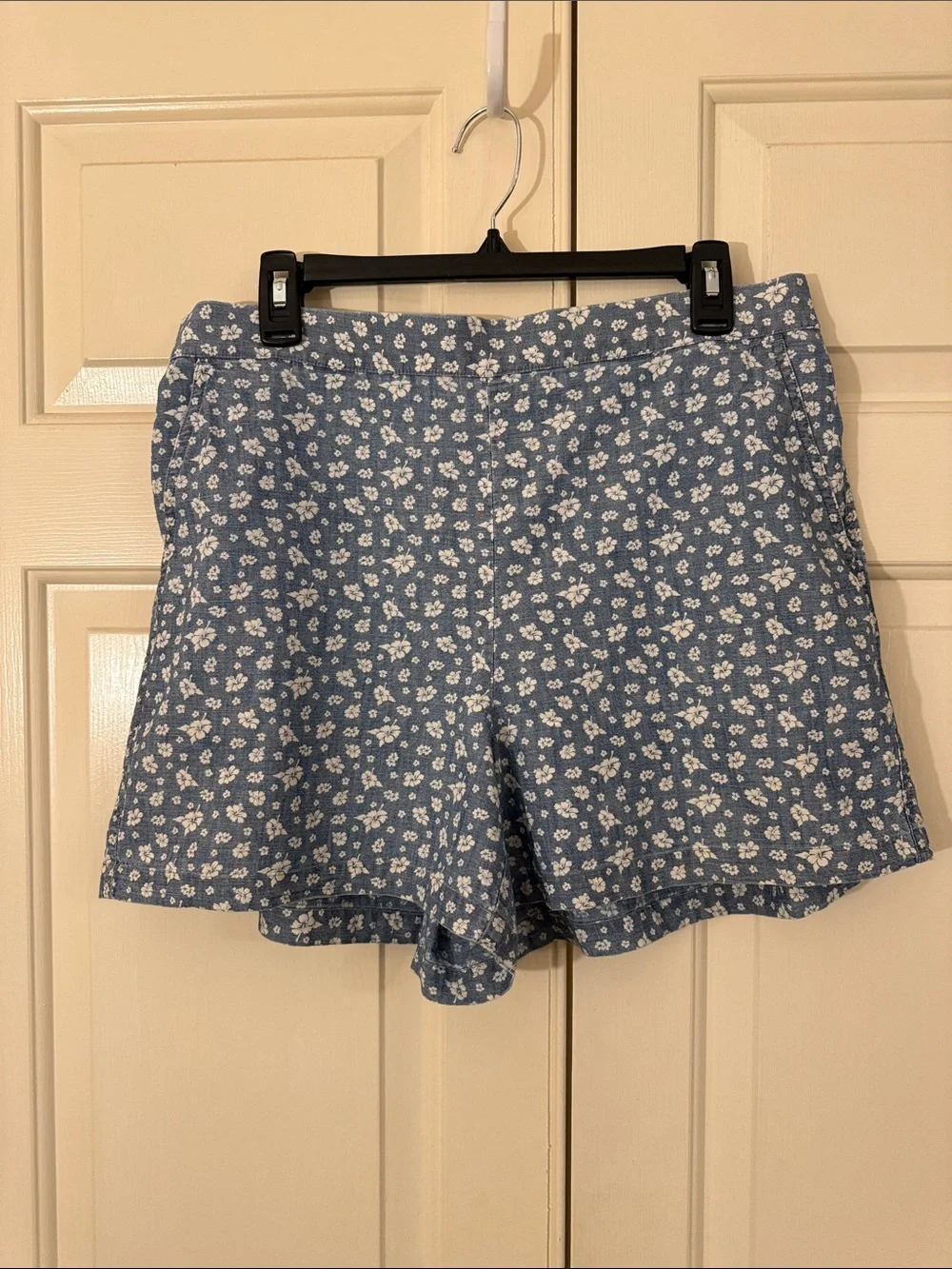 J. Crew Blue Floral Bermuda Shorts